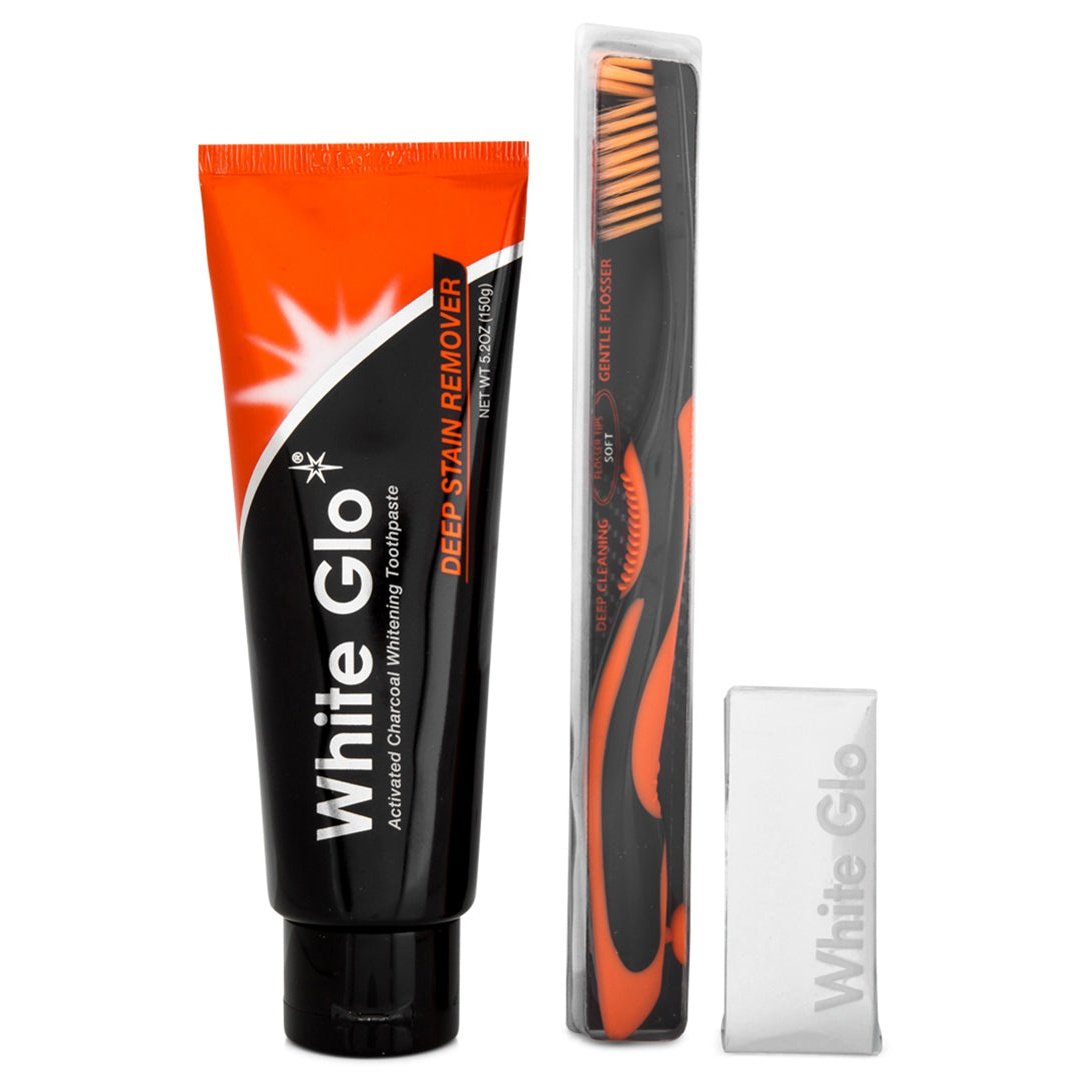 White Glo Charcoal Deep Stain Remover Toothpaste 150g - Cutprice Online