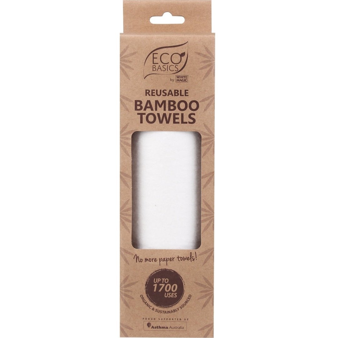 White Magic Bamboo Towel 1Pk (SINGLE) - Cutprice Online
