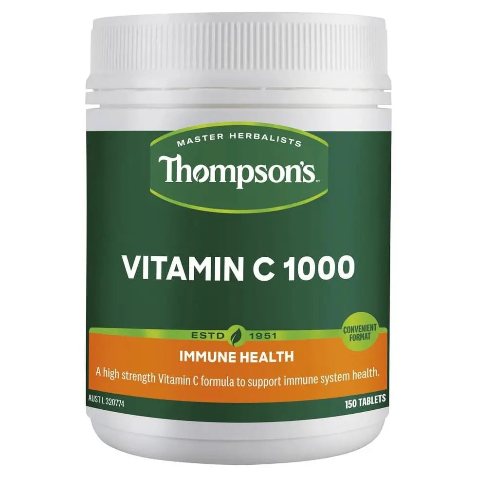Thompsons Vitamin C 1000mg 150 Chewable Tablets THOMPSON’S