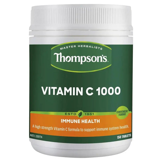 Thompsons Vitamin C 1000mg 150 Chewable Tablets THOMPSON’S