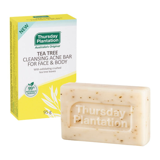 THURSDAY PLANTATION Tea Tree Cleansing Acne Bar for Face & Body 95g THURSDAY PLANTATION