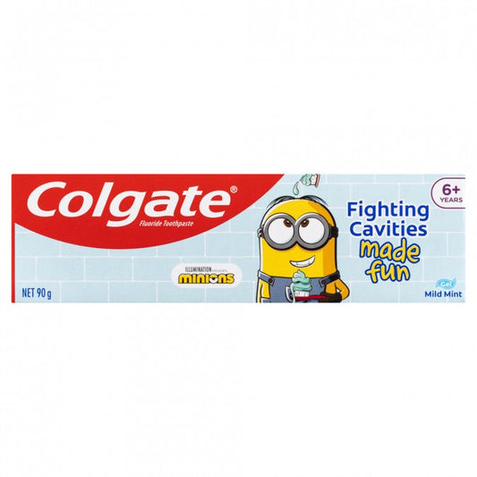 Colgate Minions Kids Toothpaste Sparkling Mint Gel 6+ years 90G - Cutprice Online