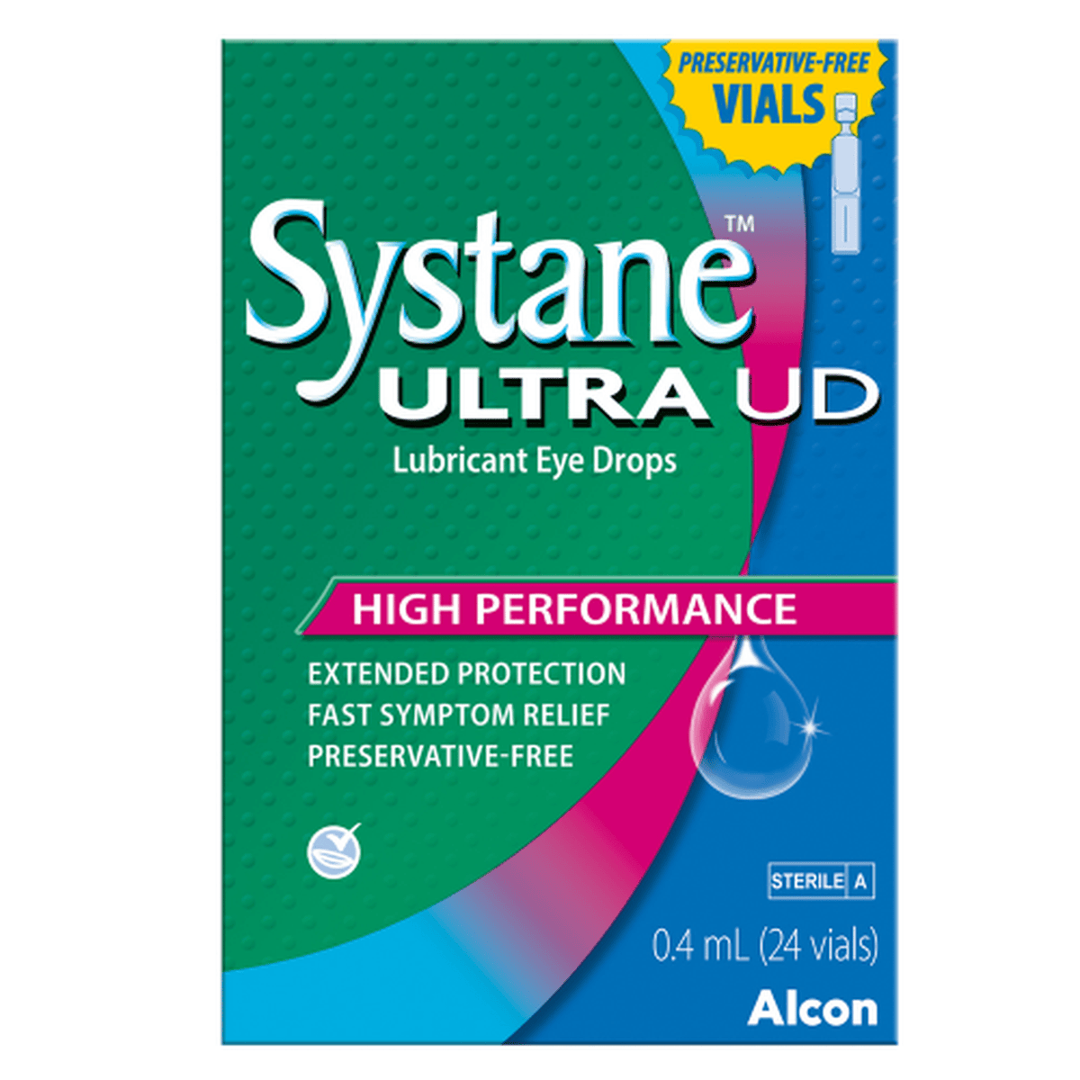 Systane Ultra UD Lubricant Eye Drops 0.4mL 24 Vials