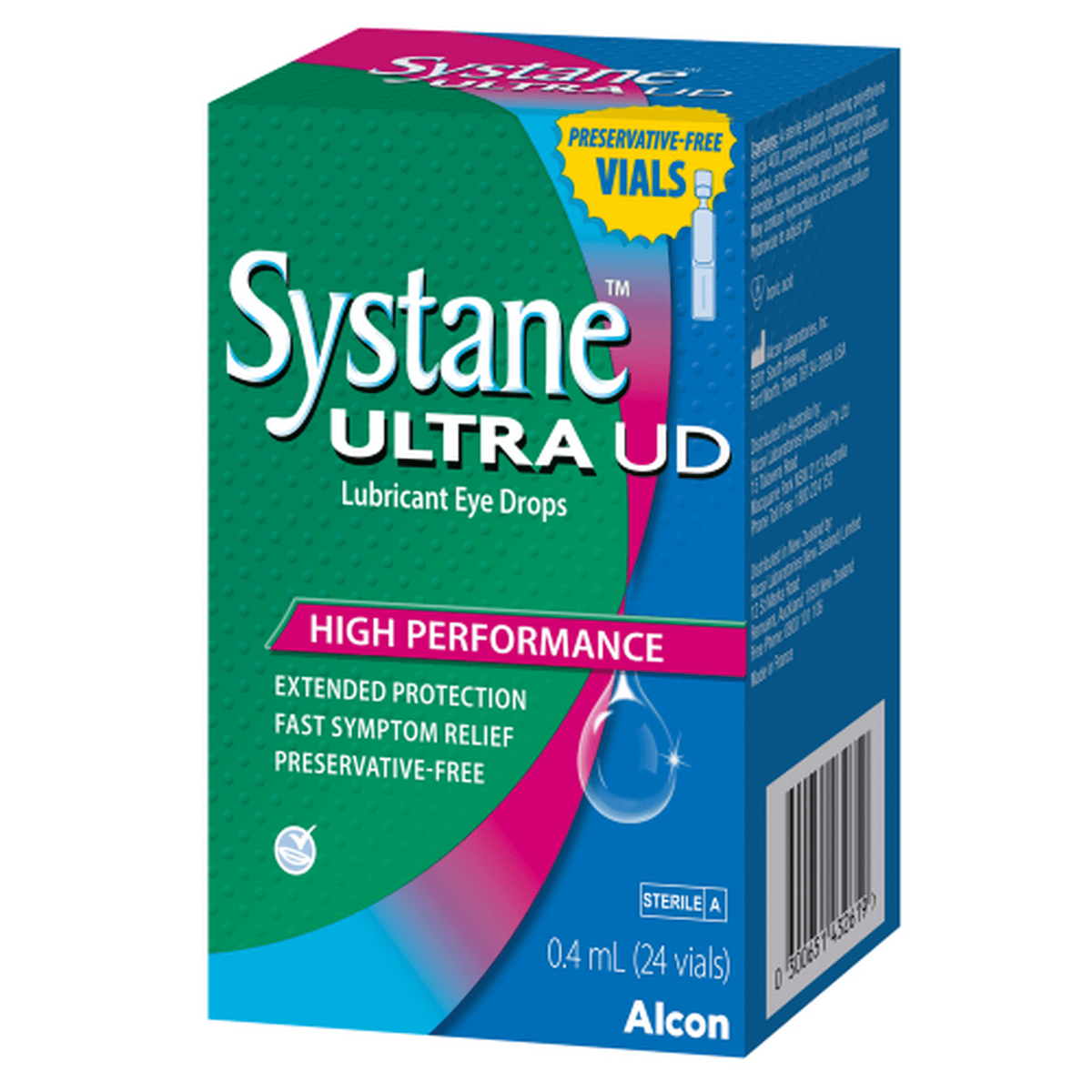 Systane Ultra UD Lubricant Eye Drops 0.4mL 24 Vials