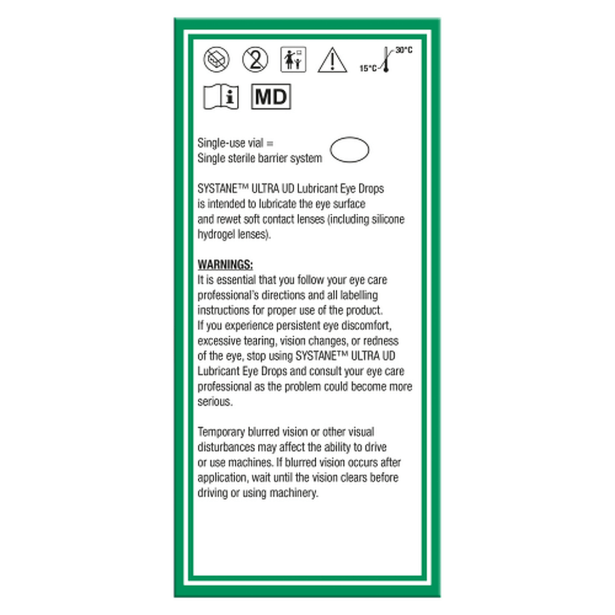 Systane Ultra UD Lubricant Eye Drops 0.4mL 24 Vials
