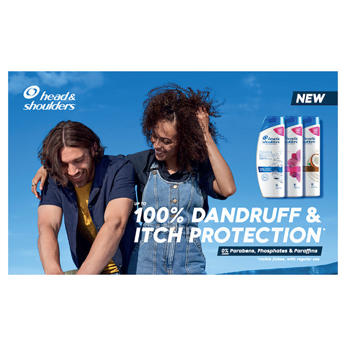 Head & Shoulders Clean & Balanced Anti Dandruff Shampoo for Clean Scalp 400ml
