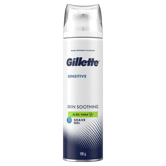 Gillette Shave Gel Sensitive Aloe Vera 195g - Cutprice Online
