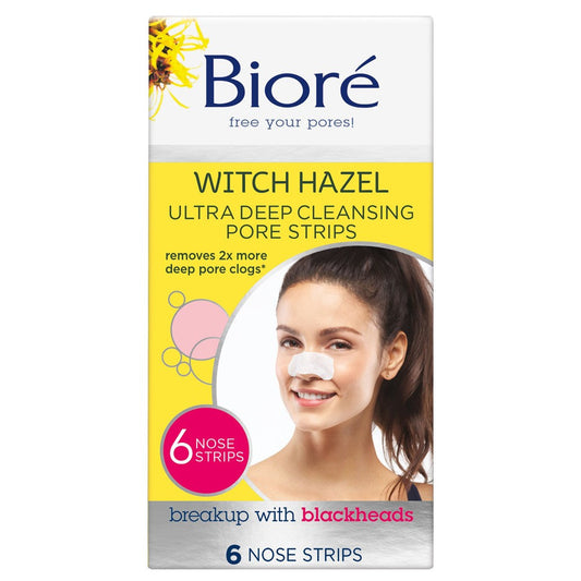 Biore Witch Hazel Ultra Deep Cleansing Pore Strips 6 Pack - Cutprice Online