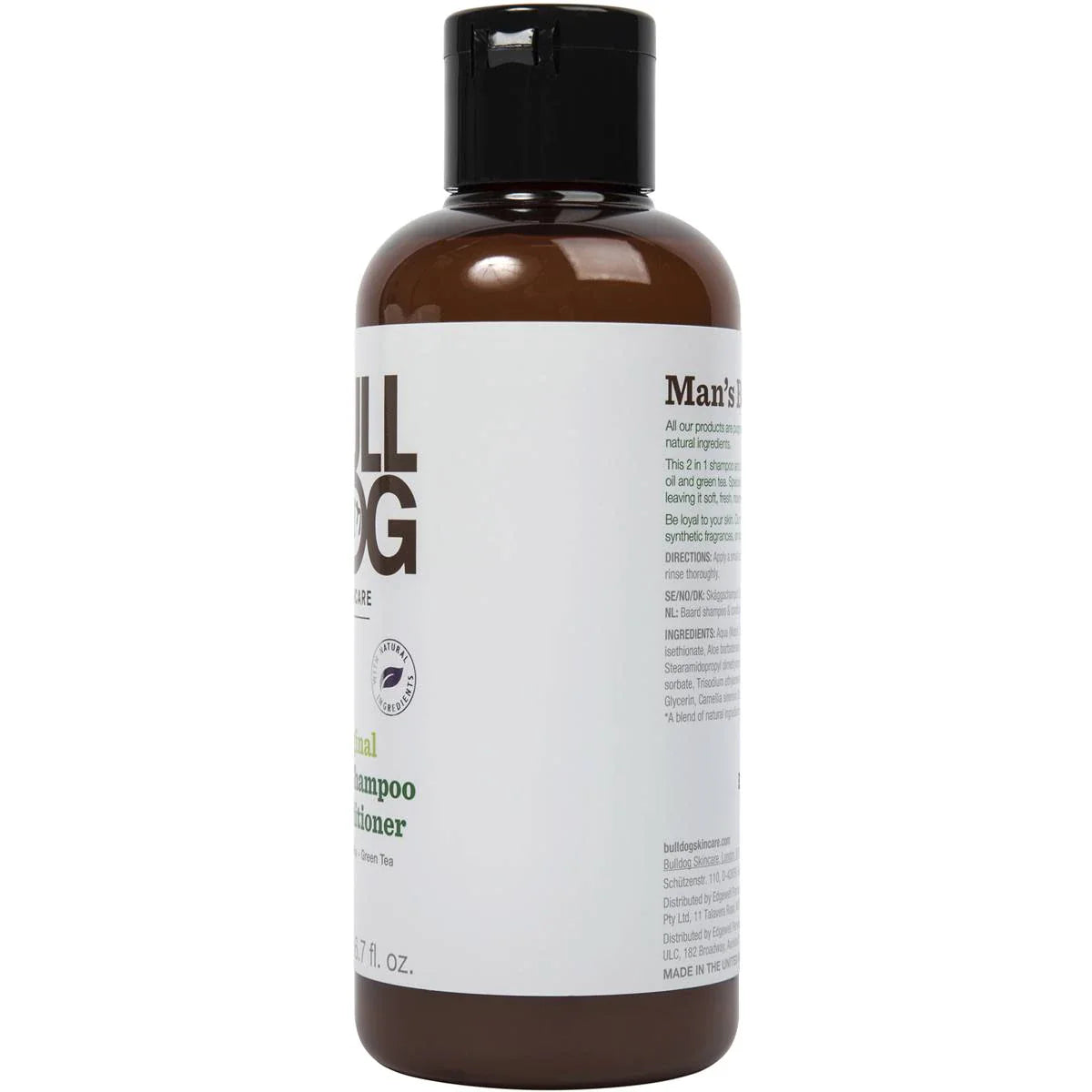 Bulldog Skincare for Men Original Beard Shampoo & Conditioner 200ml - Cutprice Online