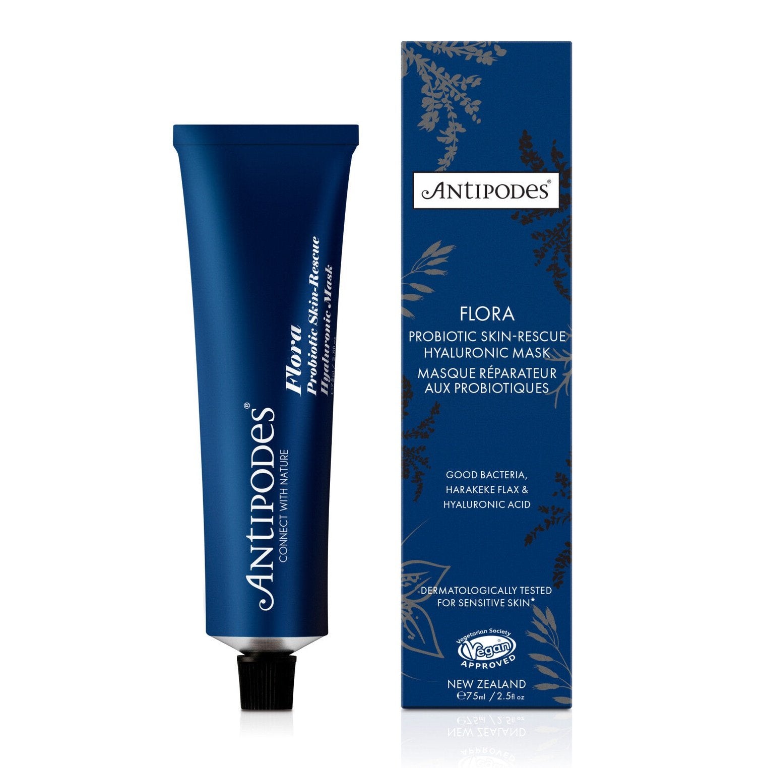 Antipodes Flora Probiotic Skin-rescue Hyaluronic Mask 75g ANTIPODES