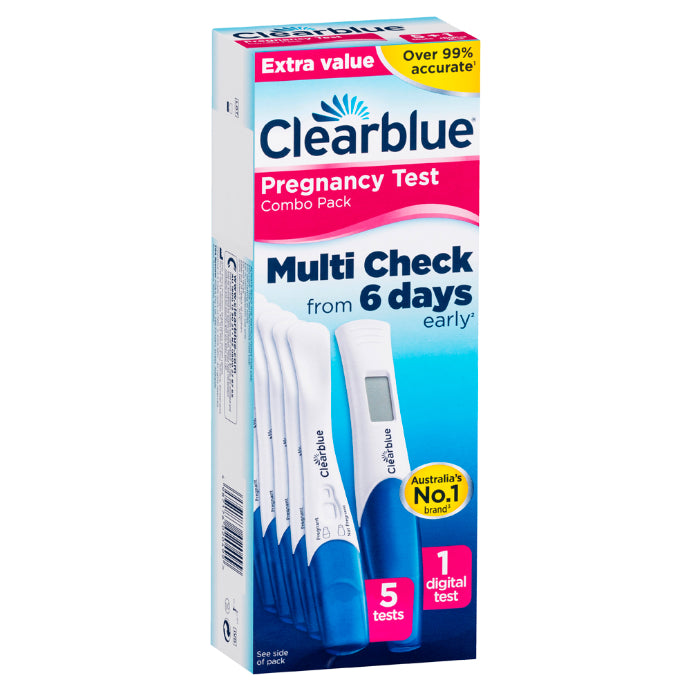 Clearblue Pregnancy Test Multi-check Combo 6 Pack - Cutprice Online