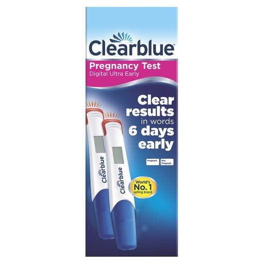 Clearblue Digital Ultra Early Pregnancy Test 2 Tests - Cutprice Online