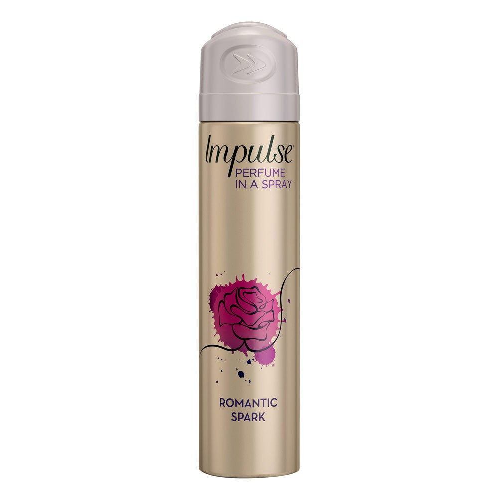Impulse Women Body Spray Aerosol Deodorant Romantic Spark 75ml - Cutprice Online