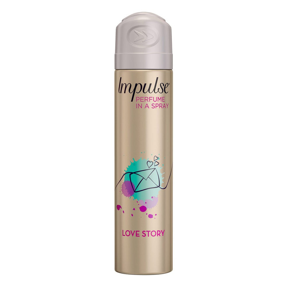 Impulse Body Spray Aerosol Deodorant Love Story 75ml - Cutprice Online