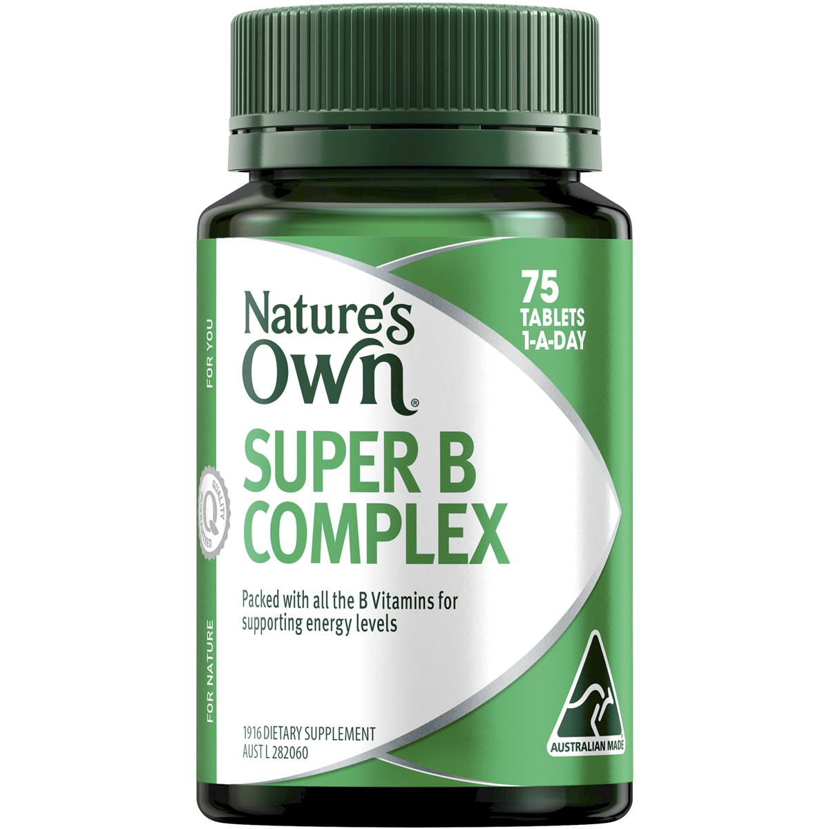 Nature's Own Super Vitamin B Complex With Biotin B3 B6 + B12 75 Tablets - Cutprice Online