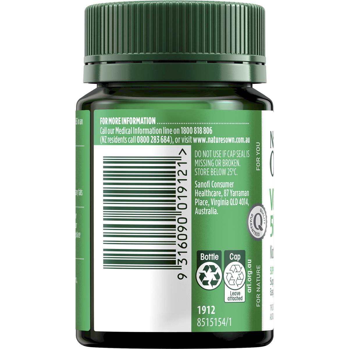 Nature's Own Vitamin B3 500mg 120 Tablets - Cutprice Online