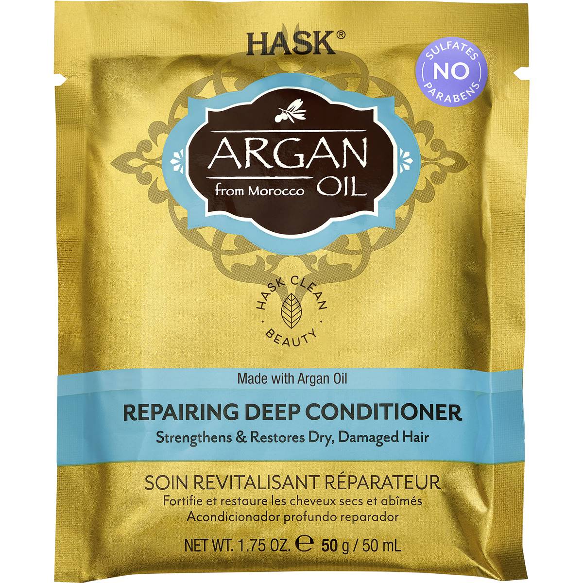 Hask Argan Oil Repairing Deep Conditioner Sachet 50g - Cutprice Online
