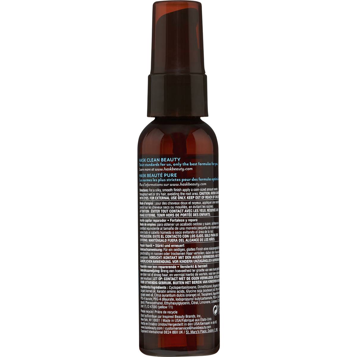 HASK ARGAN REPAIR SHINE OIL 59ML PUMP - Cutprice Online