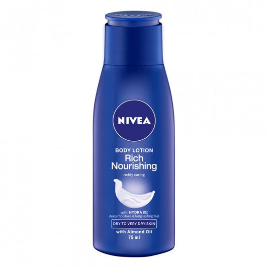 NIVEA Rich Nourishing Body Lotion with Almond Oil 75 mL - Cutprice Online