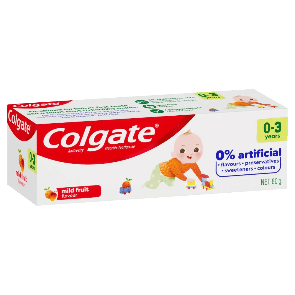Colgate Kids Toothpaste 0-3 Years 80g Mild Fruit Flavour - Cutprice Online