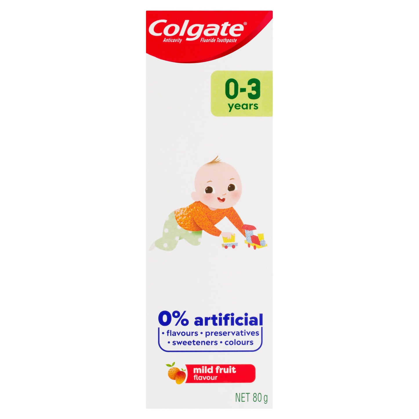 Colgate Kids Toothpaste 0-3 Years 80g Mild Fruit Flavour - Cutprice Online