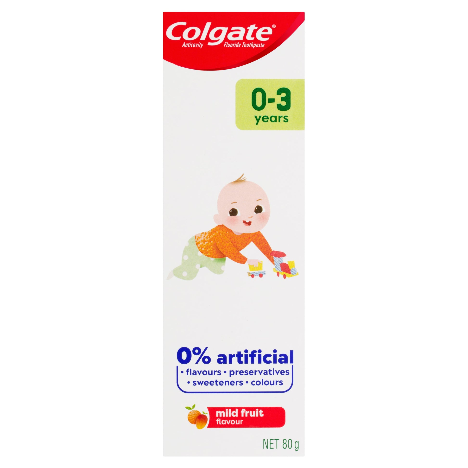 Colgate Kids Toothpaste 0-3 Years 80g Mild Fruit Flavour - Cutprice Online