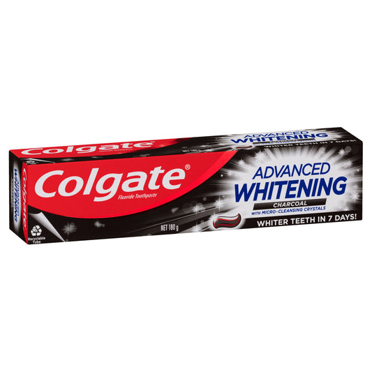 Colgate Advanced Whitening Toothpaste Charcoal 180g - Cutprice Online