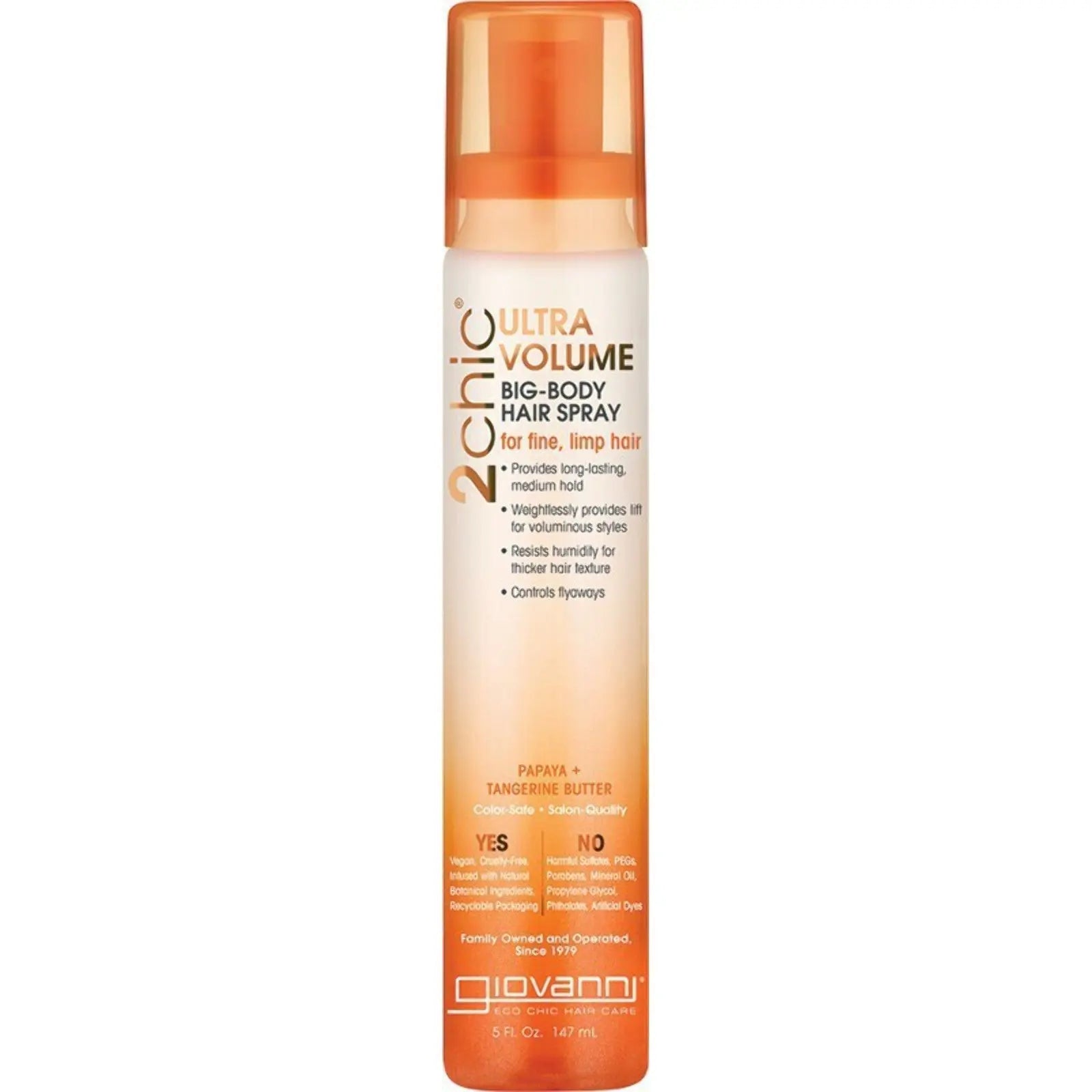GIOVANNI Big Body Hair Spray - 2chic Ultra-Volume (Fine, Limp Hair) 147ml GIOVANNI