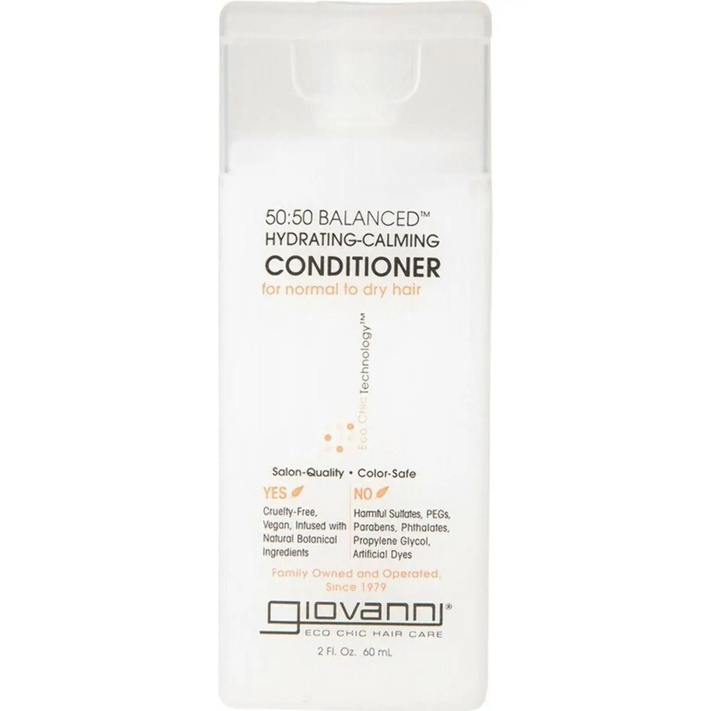 Giovanni Conditioner (Mini) 50/50 Balanced (Normal/Dry Hair) 60ml GIOVANNI