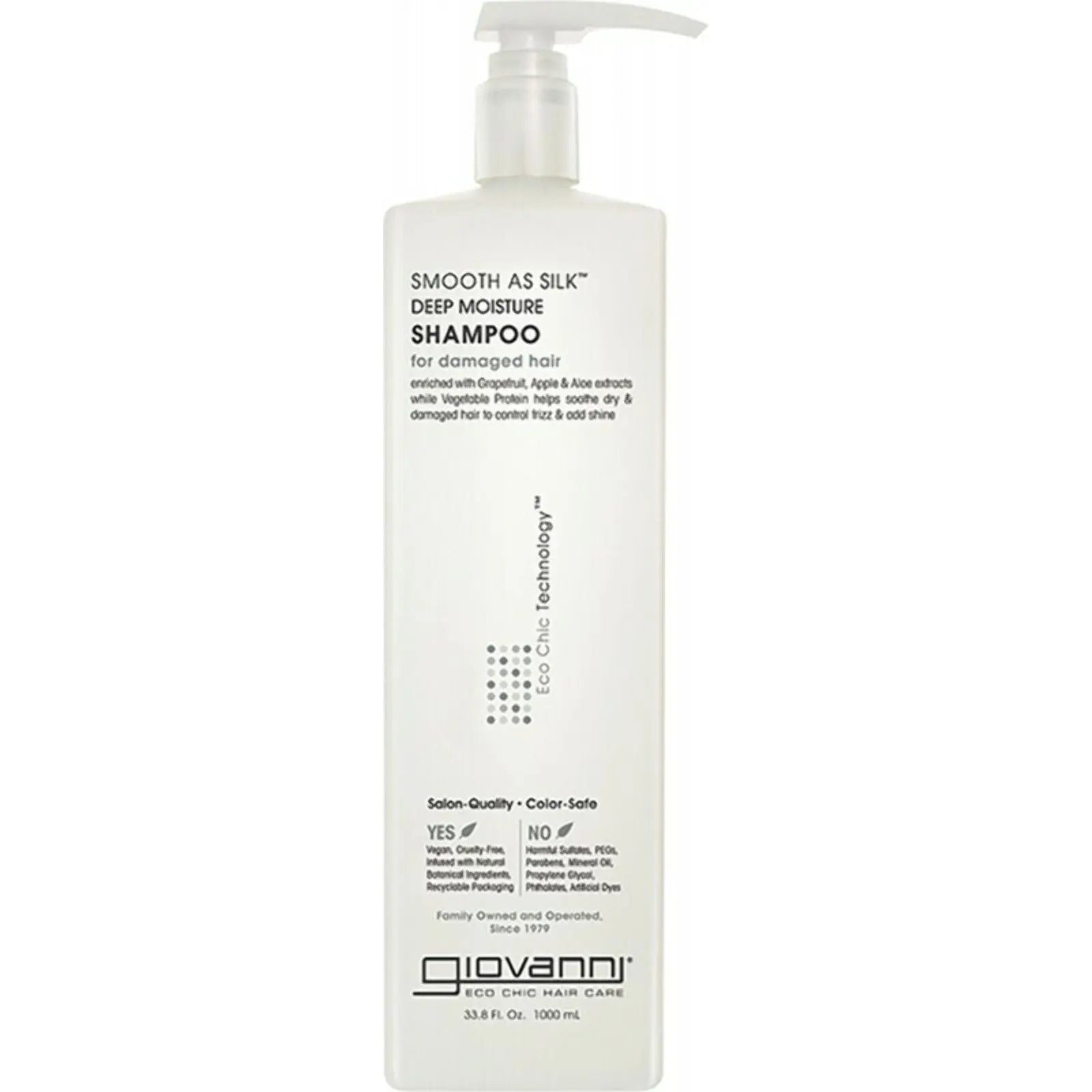GIOVANNI Shampoo Smooth As Silk (Damaged Hair) 1L GIOVANNI