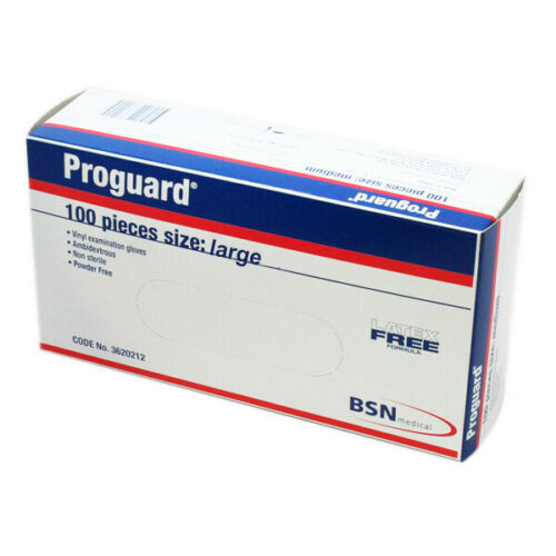 Proguard Examination Vinyl Gloves  Large 100PK - Cutprice Online