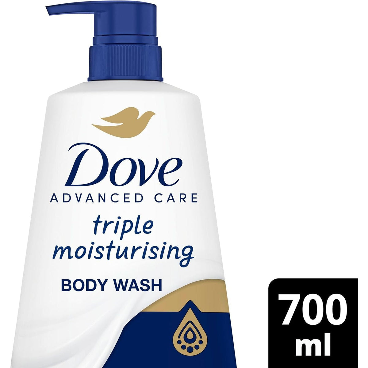 Dove Advanced Care Body Wash Triple Moisturising 700ml