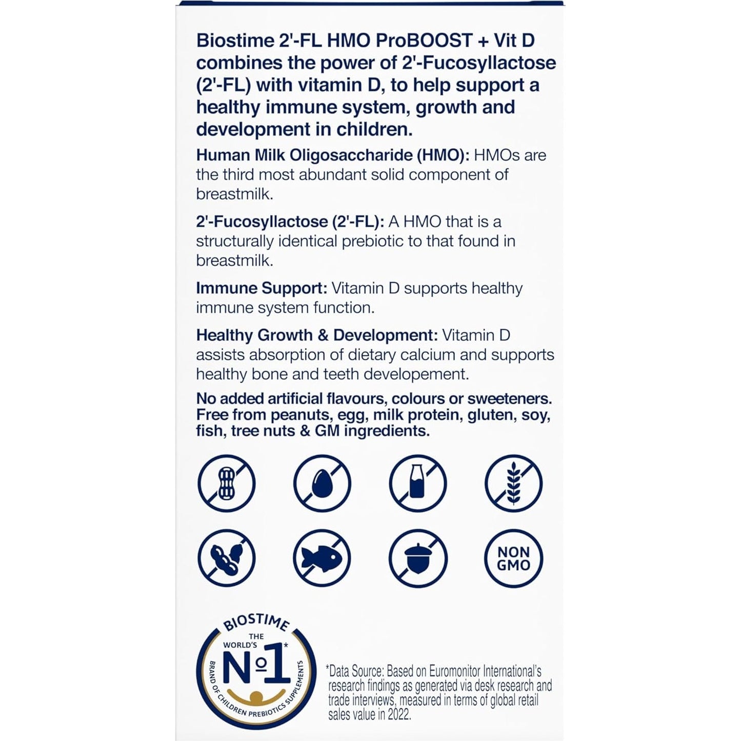 Biostime 2'-FL HMO ProBOOST + Vit D Oral Powder Sachets 1.6g x 28 Pack - Cutprice Online