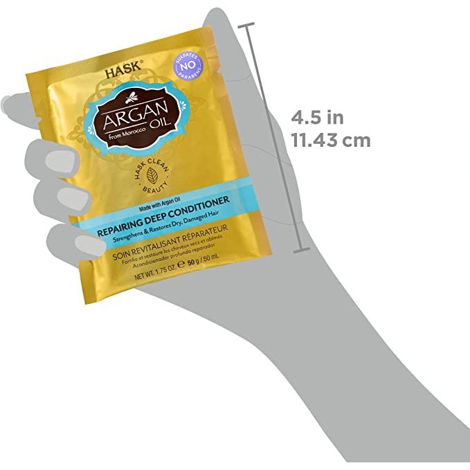 Hask Argan Oil Repairing Deep Conditioner Sachet 50g - Cutprice Online