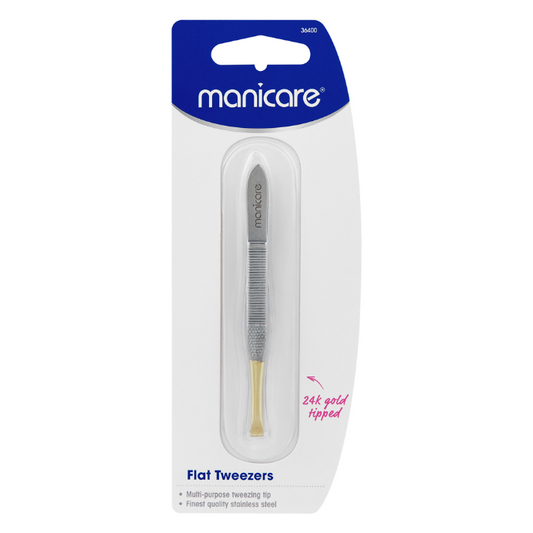 Manicare Tweezer Flat  Gold Tip