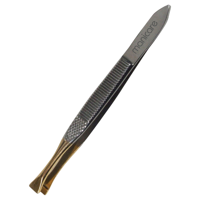 Manicare Tweezer Flat  Gold Tip