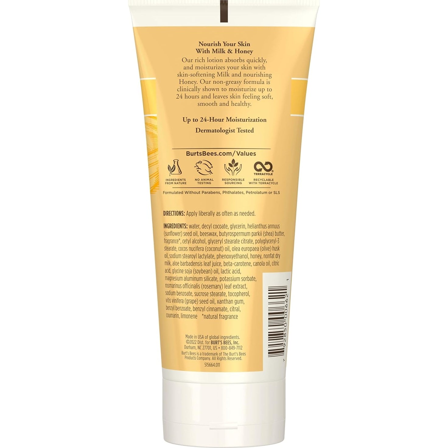 Burt's Bees Body Lotion Normal to Dry Skin with Milk & Honey 170g - Cutprice Online