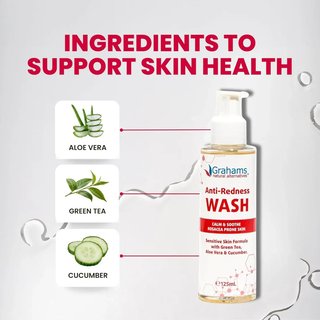 Grahams Anti-Redness Wash 125ml