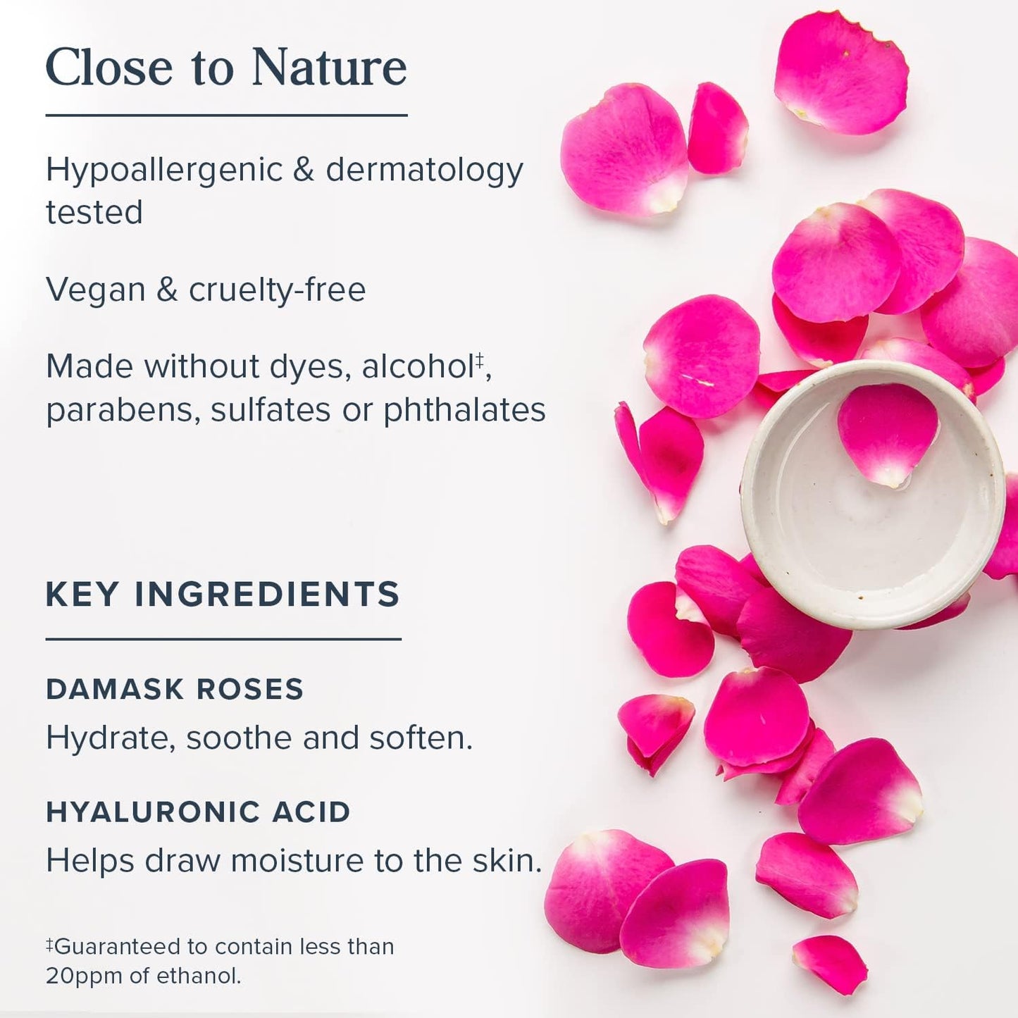 HERITAGE STORE Rosewater Serum 1% Hyaluronic Dry to Combination Skin 59ml - Cutprice Online