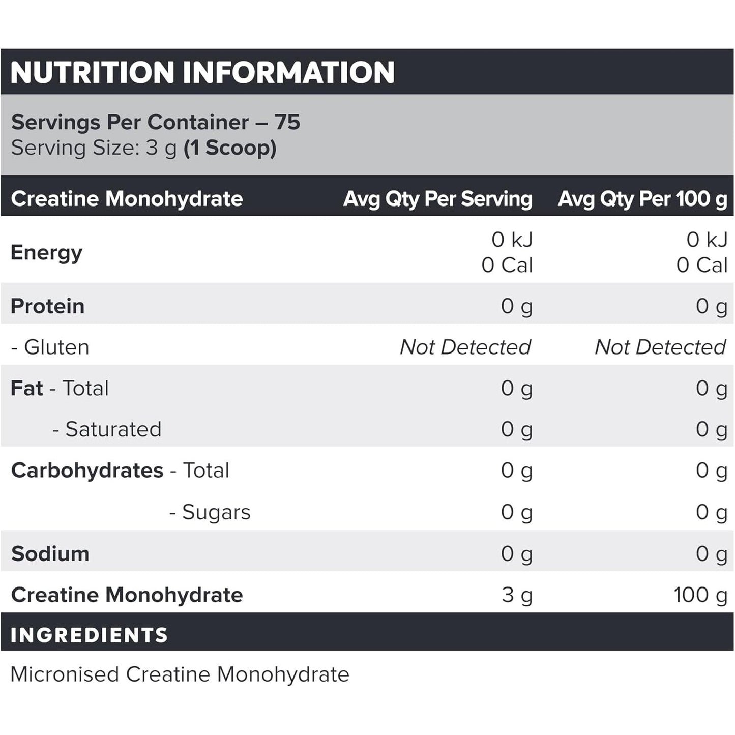 Muscle Nation Creatine 225g
