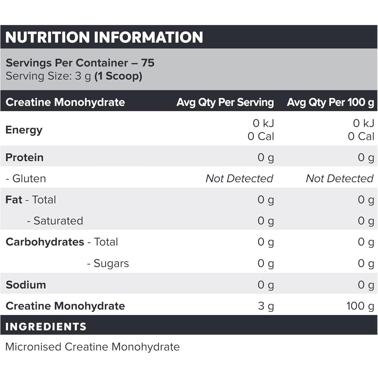 Muscle Nation Creatine 225g