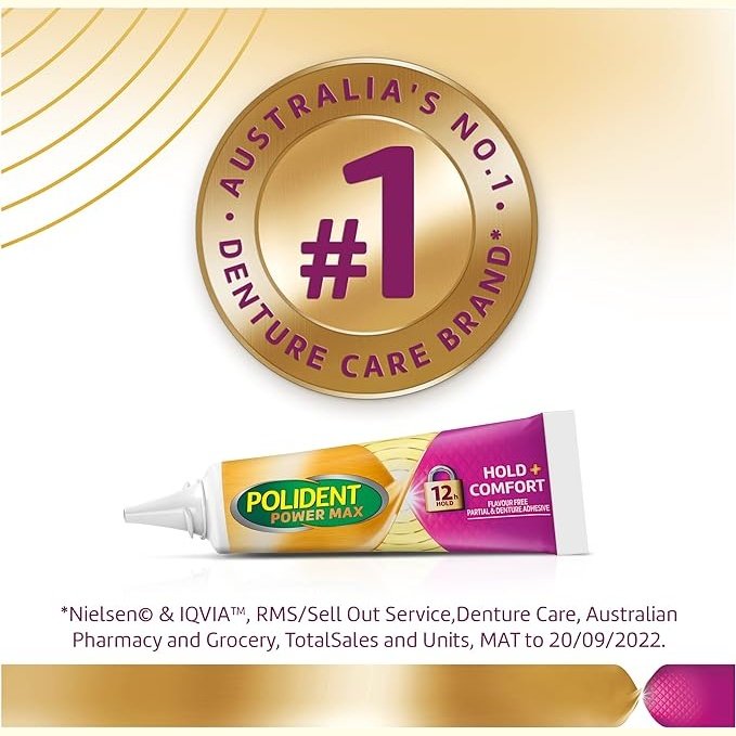 Polident Max Hold + Comfort Adhesive Cream 40g - Cutprice Online