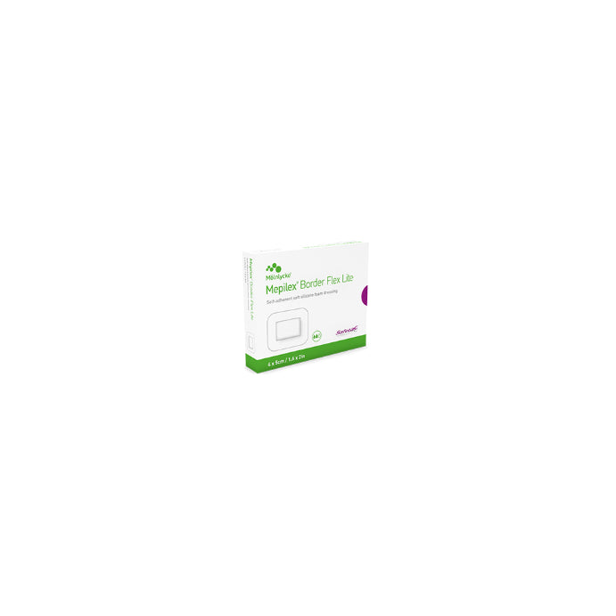 Molnlycke Mepile X Border Flex Lite 4 X 5cm 10 Pack