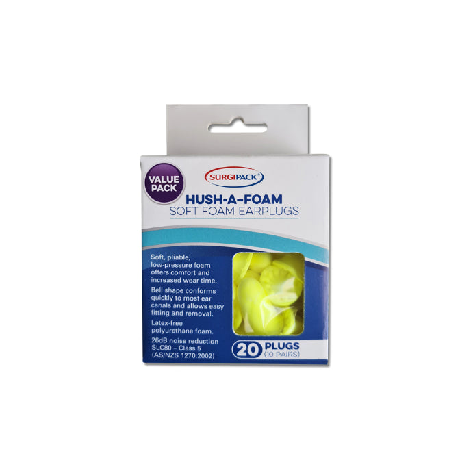Surgipack Soft Foam Ear Plugs 10 Pairs