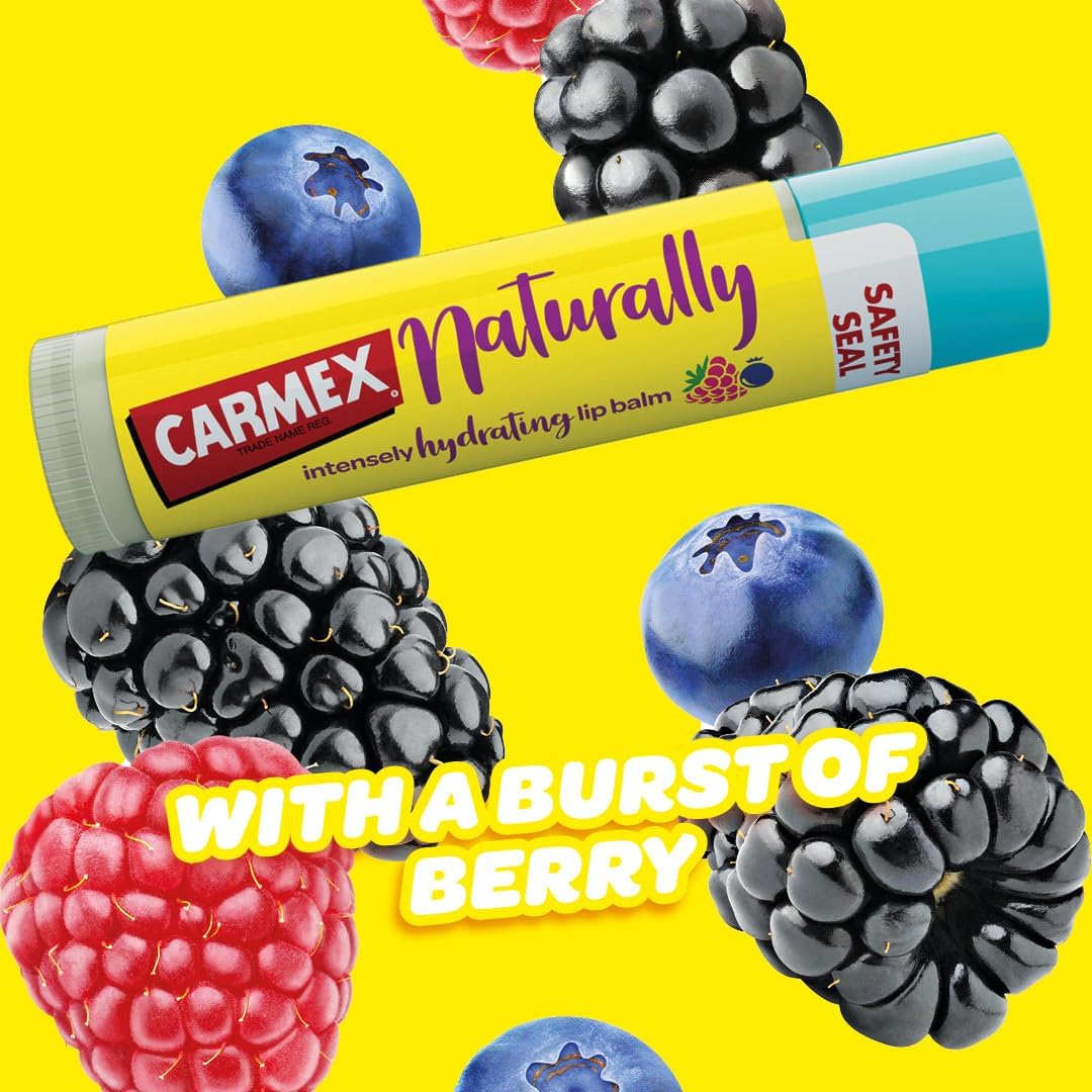 Carmex Naturally Intensely Hydrating Lip Balm Berry 4.2g - Cutprice Online