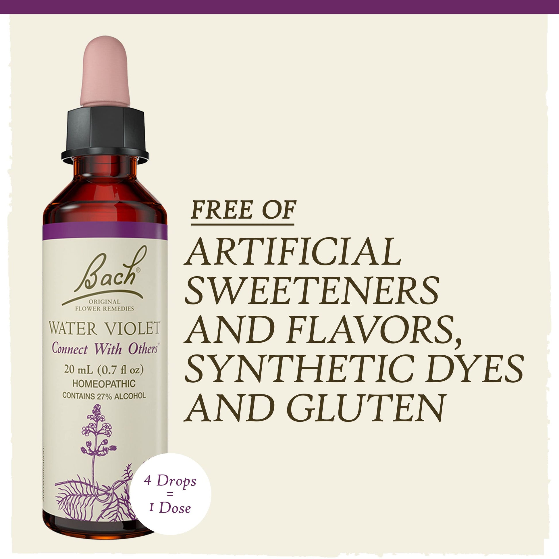 Bach Flower Remedies Water Violet 20ml Bach Flower