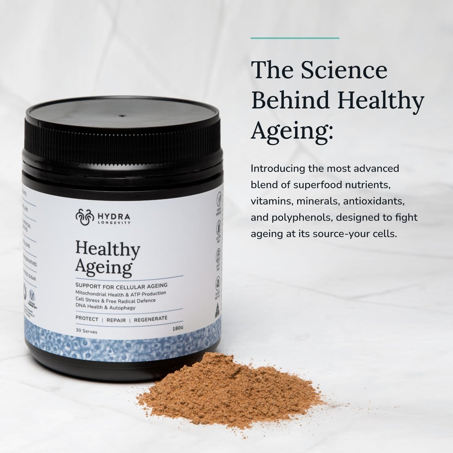 Hydra Longevity Healthy Ageing 180g - Cutprice Online