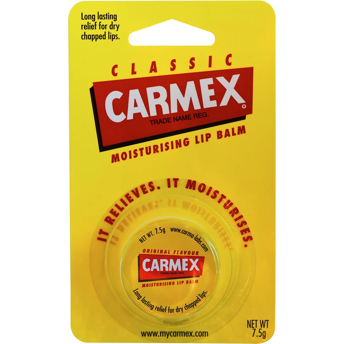 Carmex Moisturising Lip Balm Classic Jar 7.5g - Cutprice Online