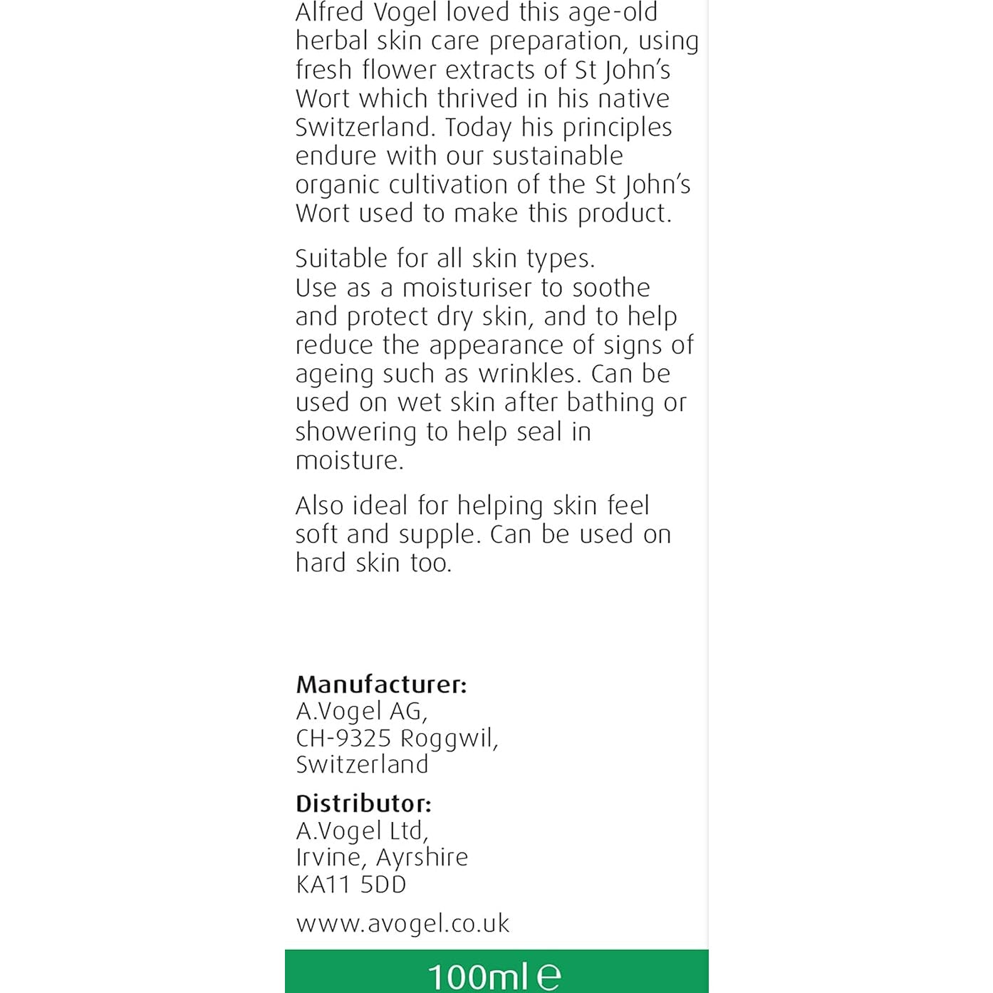 Vogel Organic St. John's Wort Oil 100ml - Cutprice Online