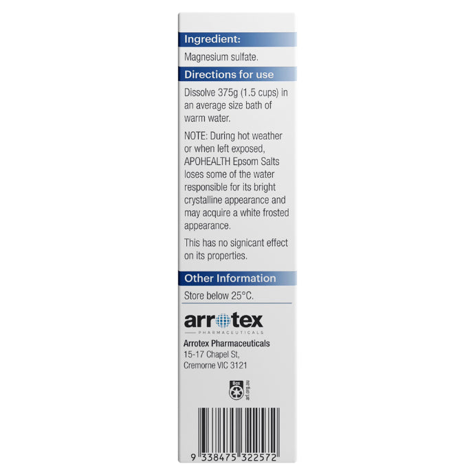Apo Health Epsom Salts 375g